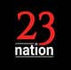 Kilpailutyön #44 pienoiskuva kilpailussa                                                     I need ‘nation’ in white writing sloped though the number 23
                                                