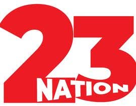 #28 untuk I need ‘nation’ in white writing sloped though the number 23 oleh Omorspondon