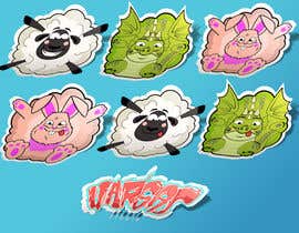 #59 cho 3 cartoon animals simple clip art style, big sweet eyes for kids stickers bởi GribertJvargas