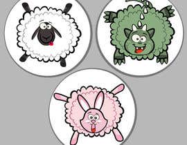 nº 49 pour 3 cartoon animals simple clip art style, big sweet eyes for kids stickers par alexander2387 