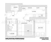 #27 untuk Please take a look on attached floor plan. We are looking for a way to move from 1 to 2 room flat oleh arqfernandezr