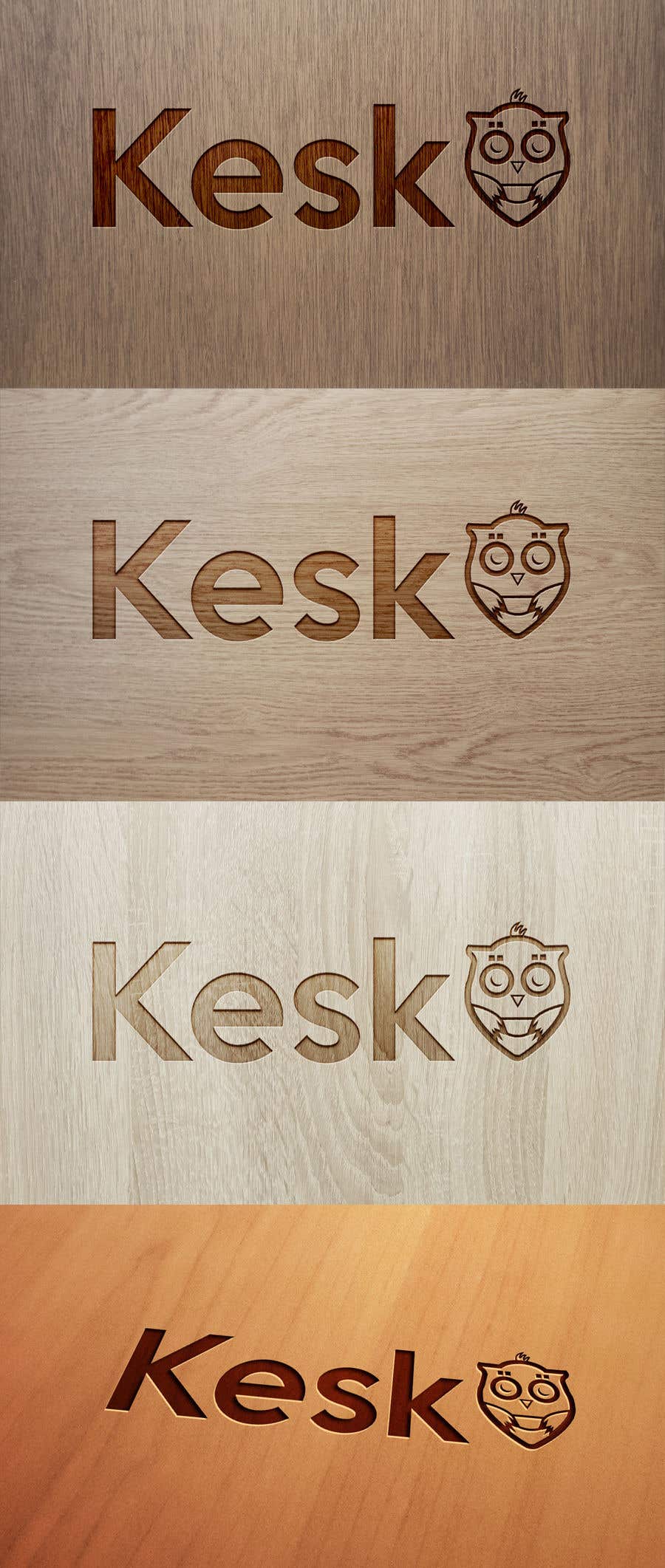 Contest Entry #18 for                                                 Wood workshop logo design (Kesköö) Keskoo.com
                                            