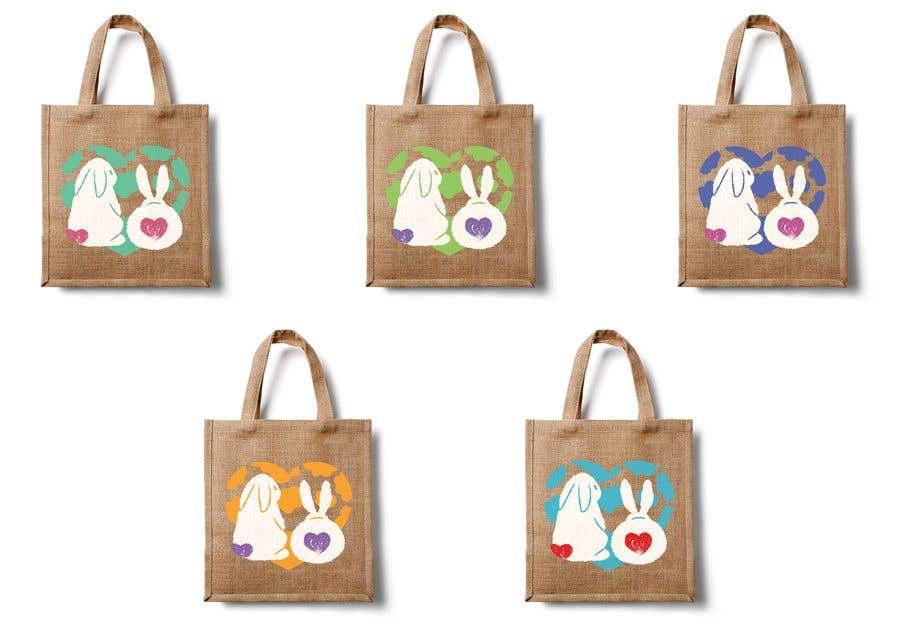 Penyertaan Peraduan #176 untuk                                                 Rabbit Themed Hemp Shopper Bags
                                            