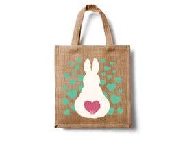 #194 para Rabbit Themed Hemp Shopper Bags de barbarakoncz