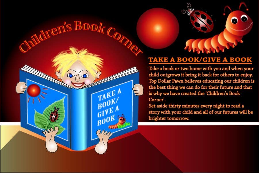 Participación en el concurso Nro.27 para                                                 Illustration Design for The Children's Book Corner at Top Dollar Pawn
                                            