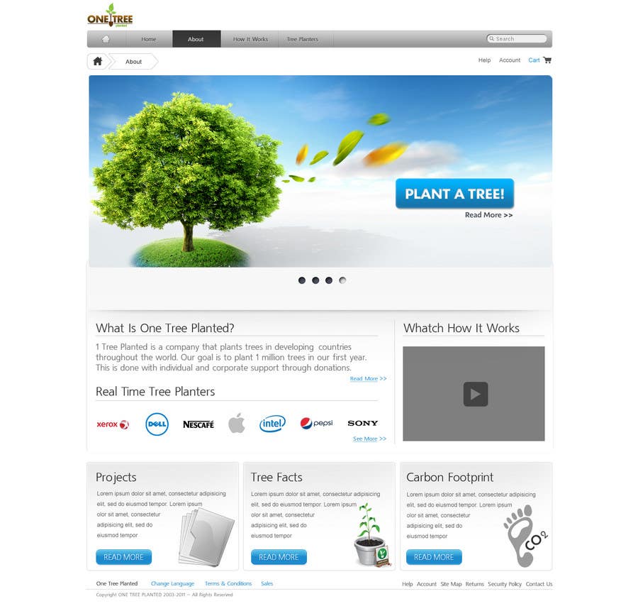 Contest Entry #83 for                                                 Website Design for 1 Tree Planted
                                            