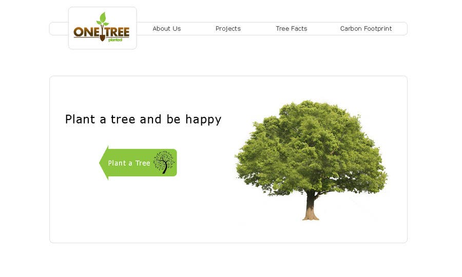 Kilpailutyö #106 kilpailussa                                                 Website Design for 1 Tree Planted
                                            