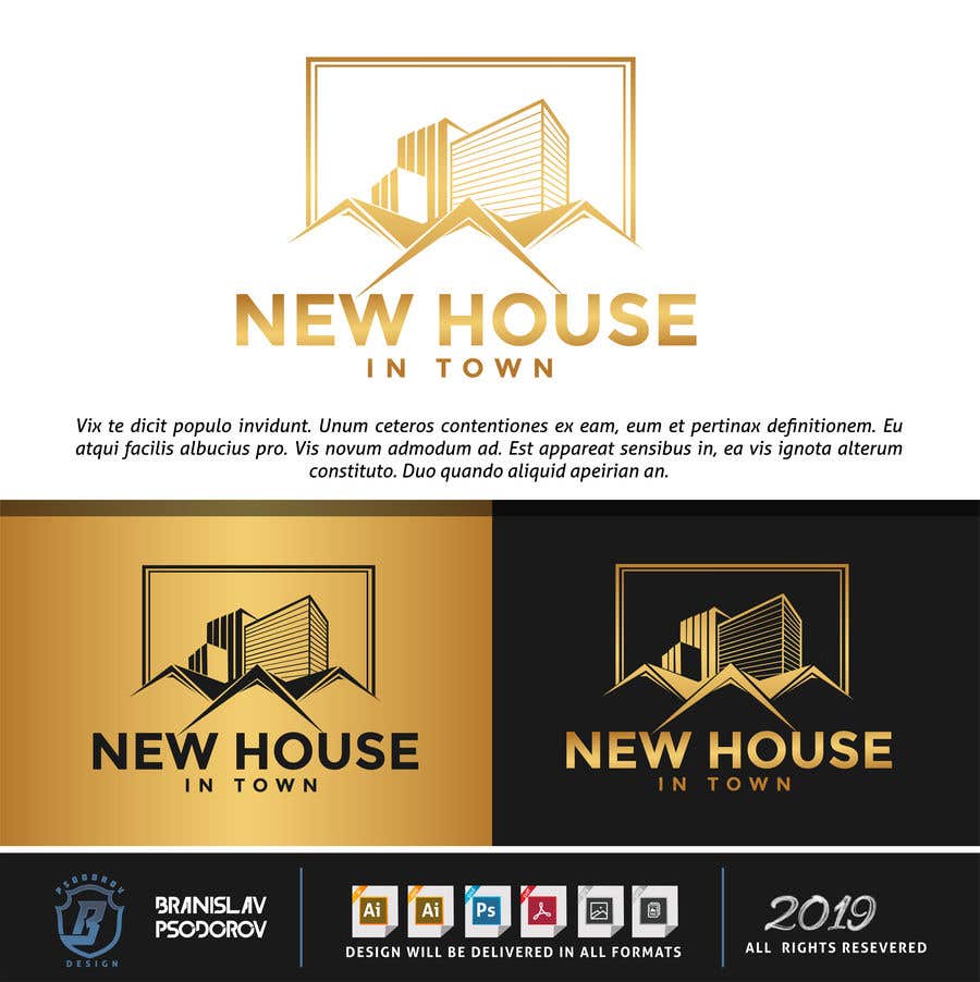 Natečajni vnos #53 za                                                 New House In Town - Real estate agency logo
                                            