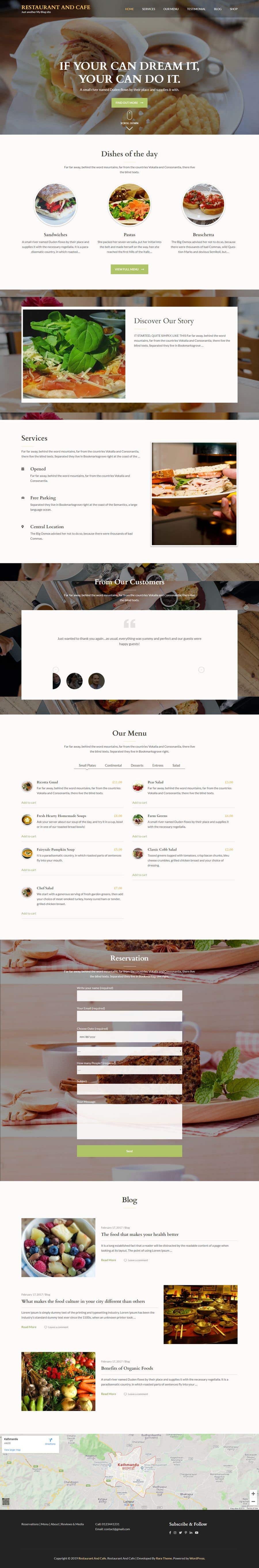 Contest Entry #2 for                                                 Build a landing page for restaurant reservation
                                            
