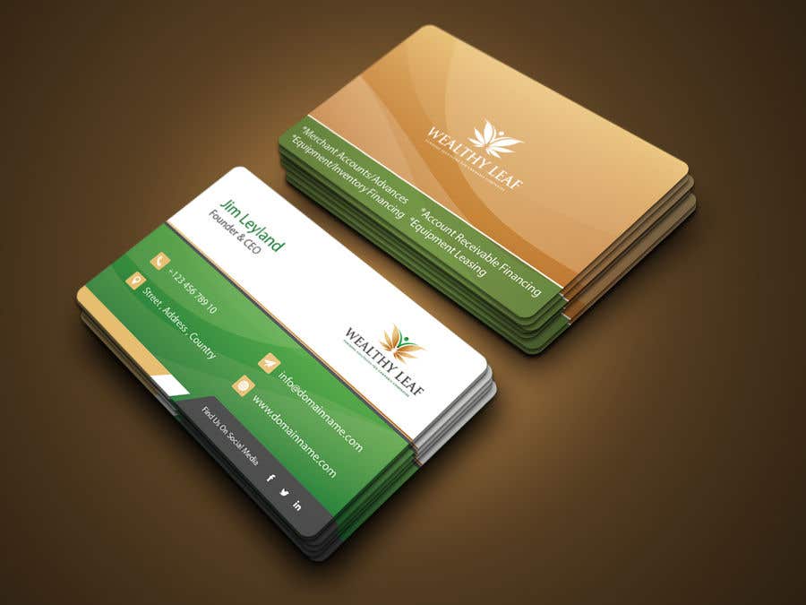 Contest Entry #281 for                                                 Wealthy Leaf needs business cards
                                            