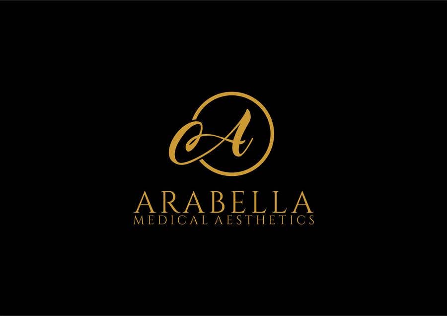 Kilpailutyö #165 kilpailussa                                                 Starting new medical aesthetics company. Want an elegant logo. colors primary gold, black, white. Clean look, but fancy and eye catching. Name is Arabella. Will need to have medical aesthetics incorporated. Maby even AraBella
                                            