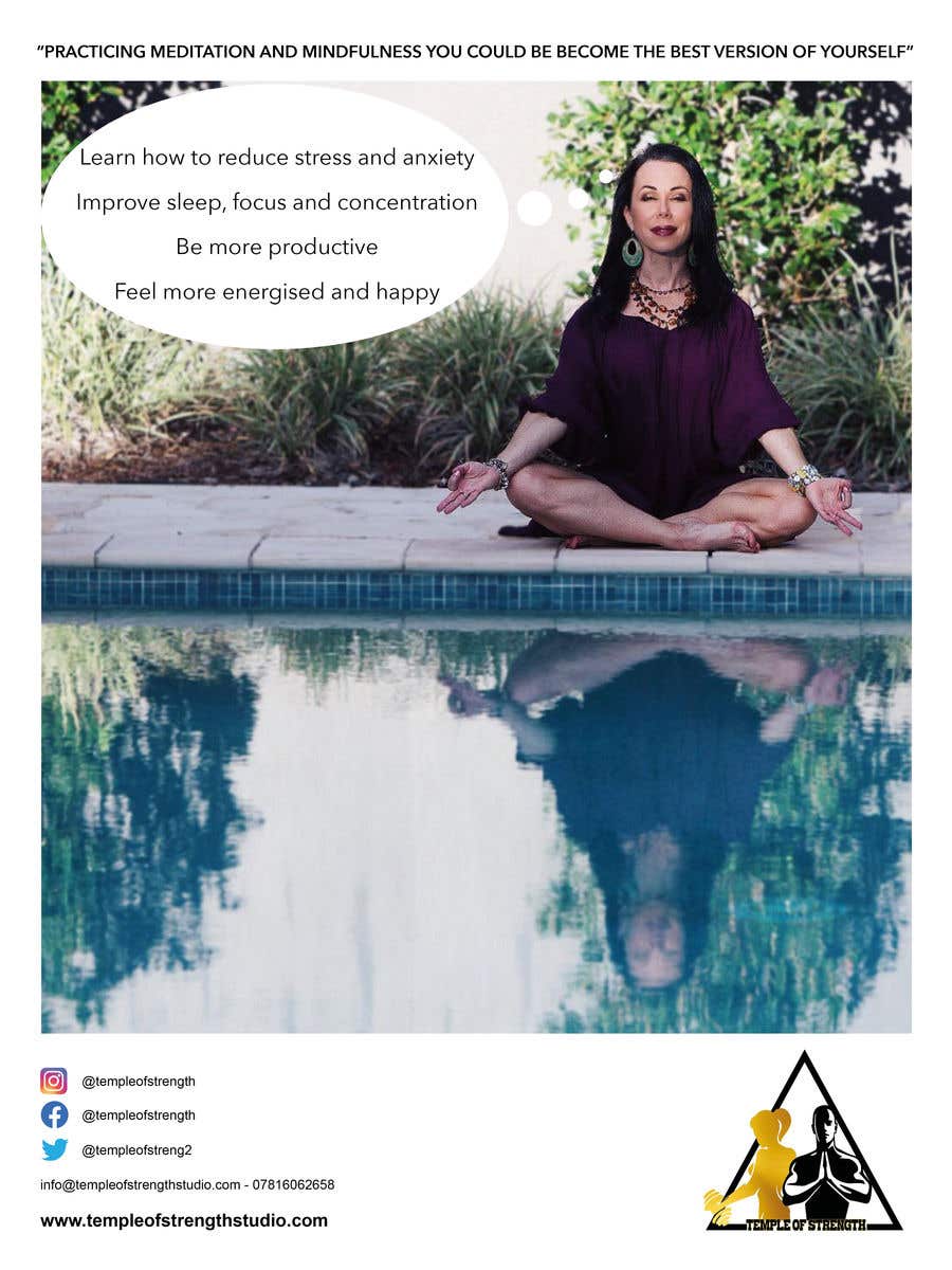 ผลงานการประกวด #10 สำหรับ                                                 A4 poster for Meditation
                                            