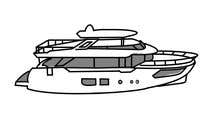 #241 for Simple boat line art logo af Dreammakerbd