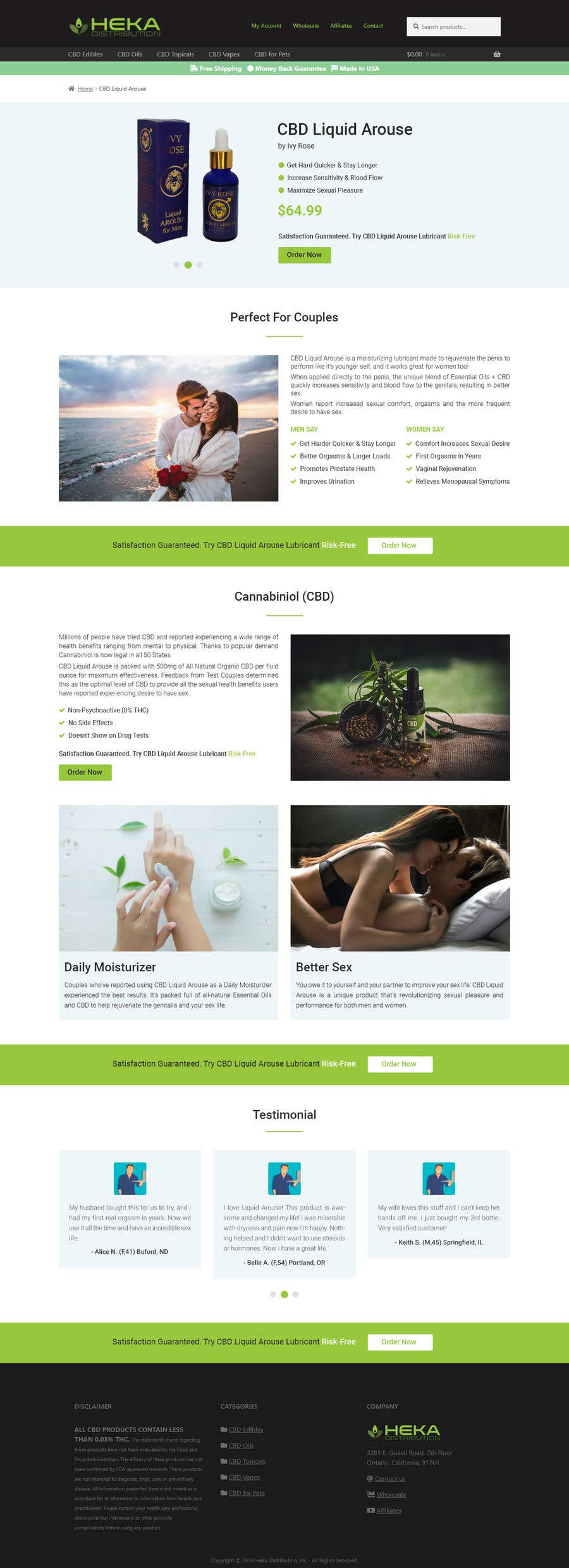 Contest Entry #23 for                                                 Responsive Landing Page Design for CBD Liquid Arouse
                                            