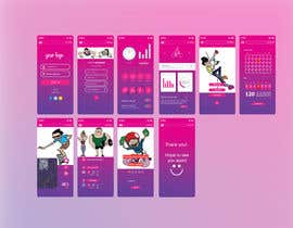 nº 18 pour UX UI design for gym members / Fitness app par miraz6600 