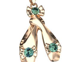 Nambari 19 ya Designs for a ballet shoes pendant for a girls´ bracelet na kvinke