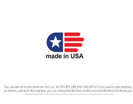 #33 for Design Transparent Sticker for &quot;Made in USA&quot; product by Tawsib