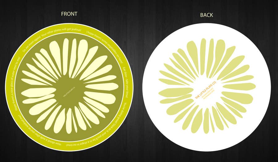
                                                                                                                        Konkurrenceindlæg #                                            36
                                         for                                             Graphic Design for china plate (front & back)
                                        