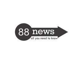 masgrapix tarafından Logo + Header Backgroun Design for 88news için no 28