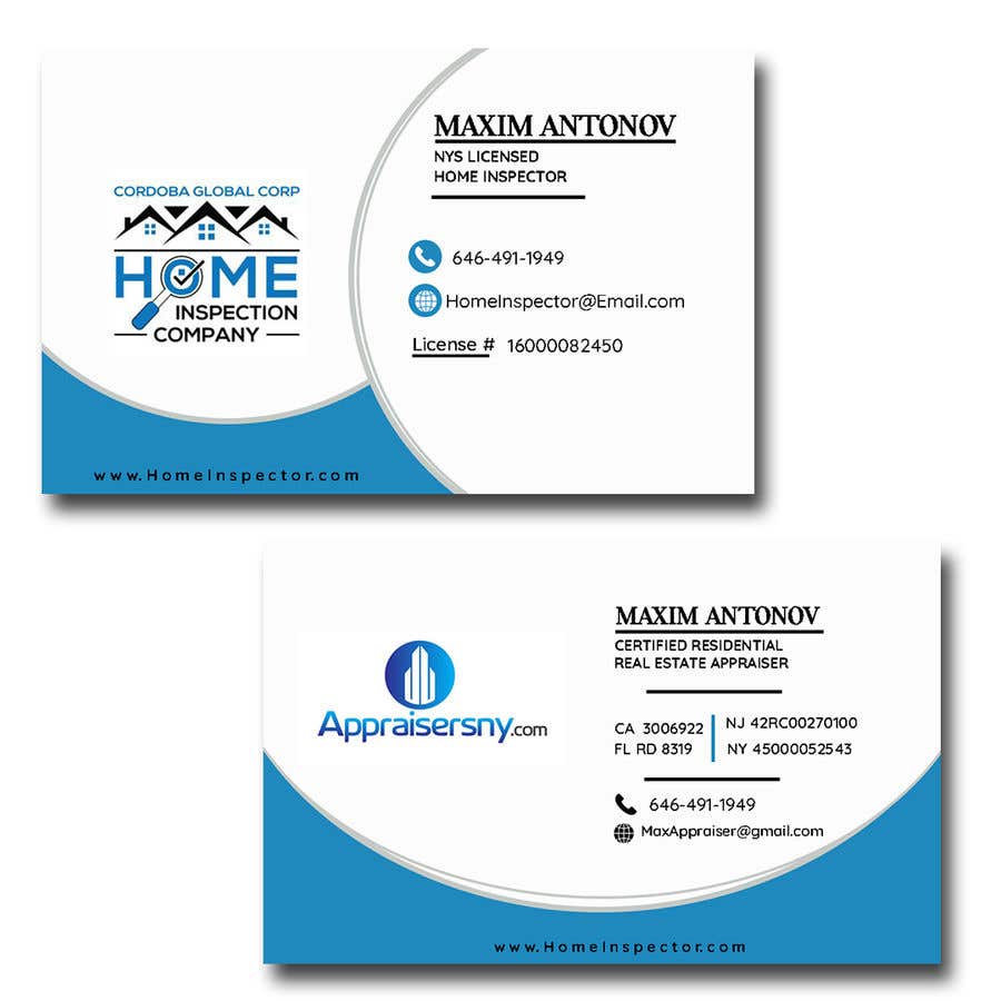 Contest Entry #84 for                                                 Business card For real estate appraiser 2
                                            