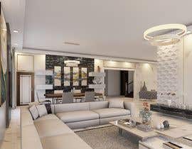 #29 for House entrance, living area and dining 3d interior design av HoomanSadeghi