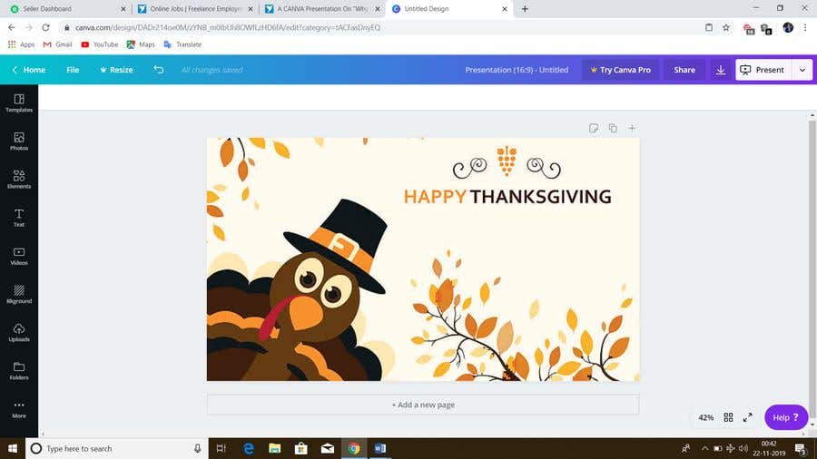 Contest Entry #2 for                                                 A CANVA Presentation On "Why Do We Celebrate Thanksgiving?"
                                            