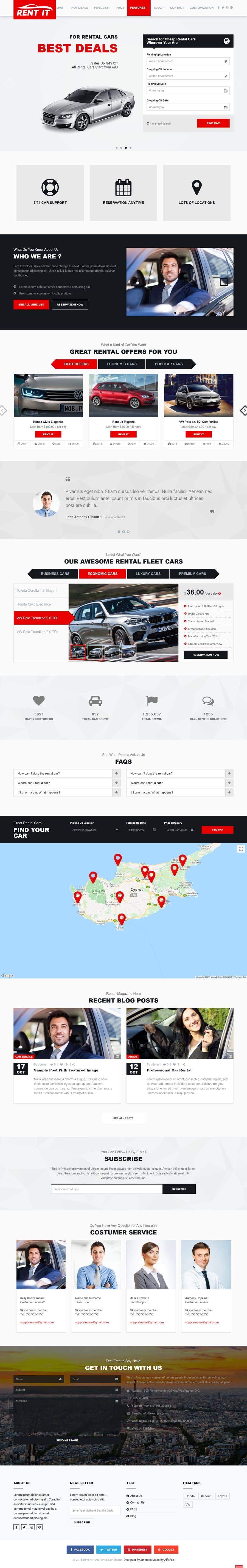 Kilpailutyö #11 kilpailussa                                                 Wordpress Car rental/purchase site
                                            