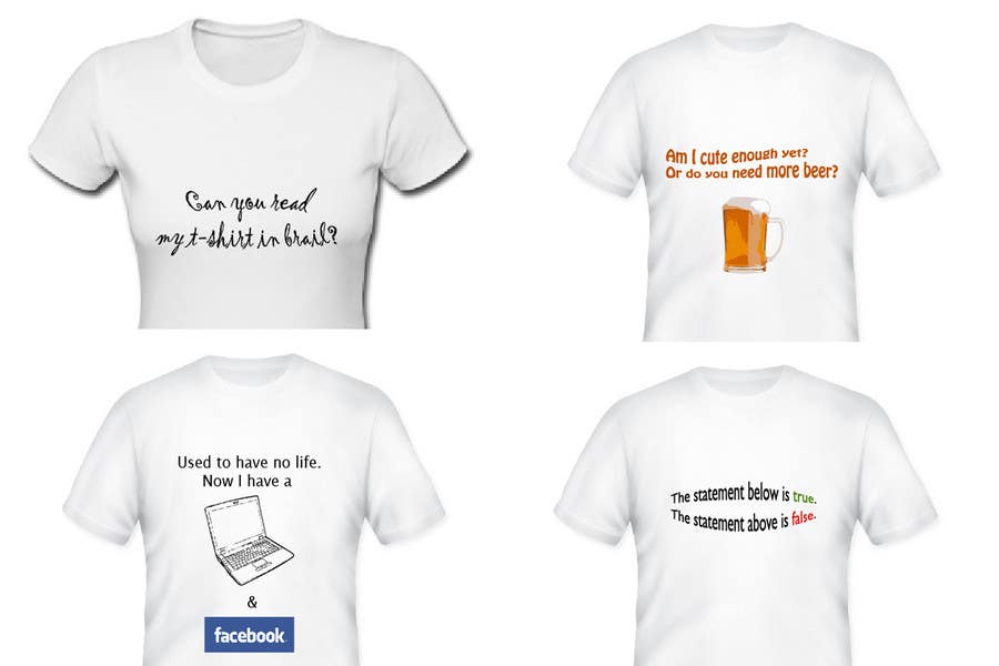 Natečajni vnos #48 za                                                 Design 4 funny t-shirts for streetshirts.com
                                            