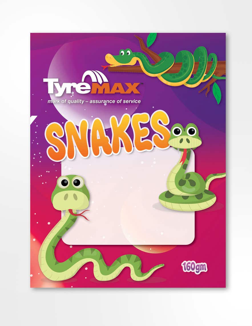 Entry #20 by GraphicWork15 for Lolly packet (snakes) | Freelancer
