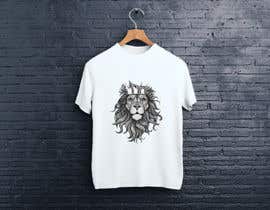 #46 for Illustration for men&#039;s T-shirt - Lion with Crown by srmon
