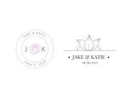 #67 for I need a wedding logo designed.  The names are Jake and Katie and the wedding date is June 6, 2020.  The wedding colors are light pink and light gray. by KateStClair