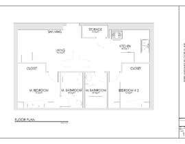 #10 for Interior Plan for. conversion of one bedroom flat into 2 bedroom by gamezkaren