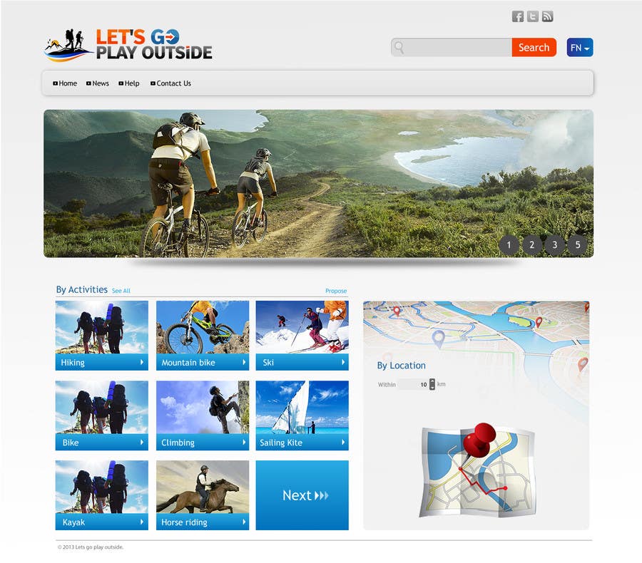 Bài tham dự cuộc thi #1 cho                                                 Website Design for Let's Go Play Outside
                                            
