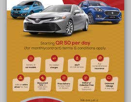 #99 untuk Designning an Advertisment (A4 size) for car rental business oleh Tide5