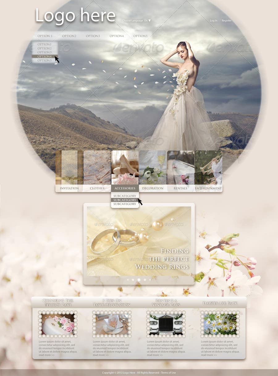 Inscrição nº 3 do Concurso para                                                 Website Design for Wedding Portal
                                            