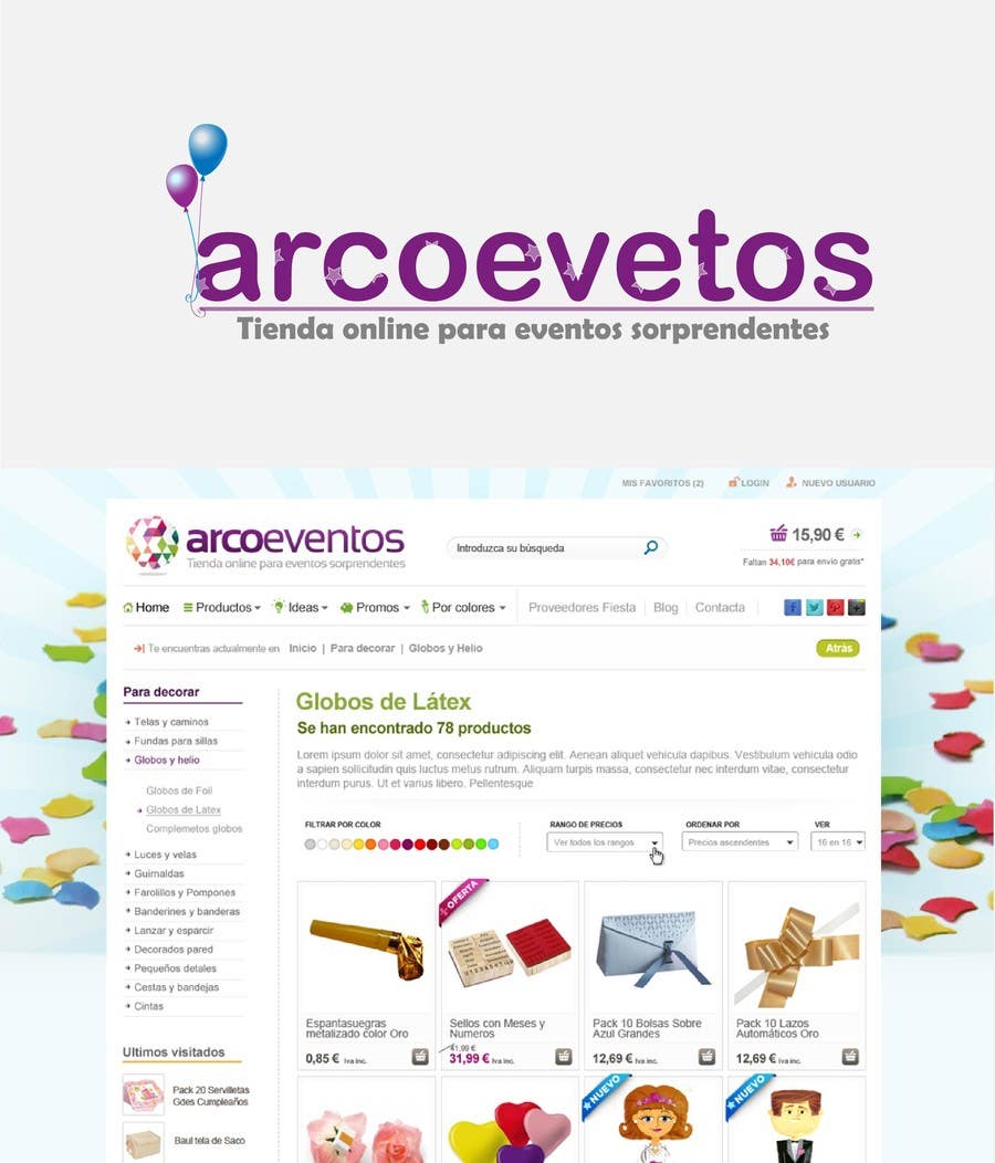 Kilpailutyö #73 kilpailussa                                                 Logo Design for ArcoEventos.com
                                            