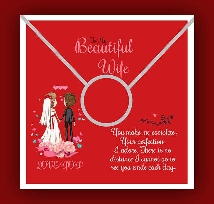 Kilpailutyö #12 kilpailussa                                                 Create Valentines Day Message Card for Necklace
                                            