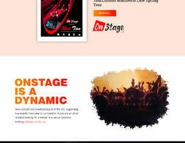 #19 for Two-page website design for Onstage Promotion - Guaranteed by saidesigner87