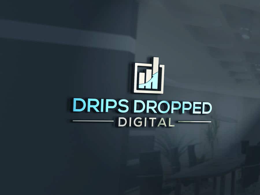 Participación en el concurso Nro.1 para                                                 I need a logo designed for my business, Drips Dropped Digital. A marketing agency that specializes in Email/SMS marketing- The 2 logos I’ve attached below are there to give you a reference of what I DO NOT want. Stay away from bright colored and crazy
                                            