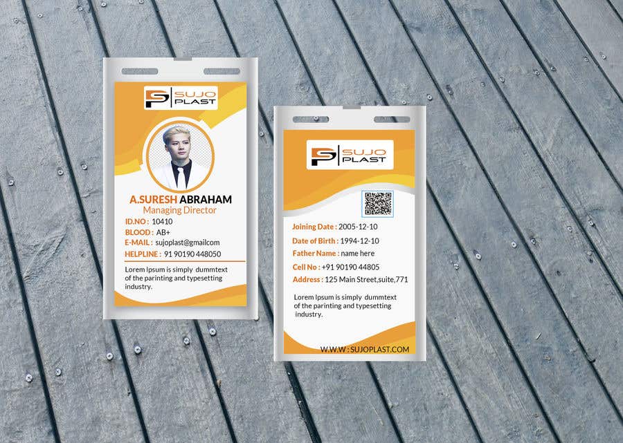 Penyertaan Peraduan #93 untuk                                                 Design an minimalistic ID Card
                                            