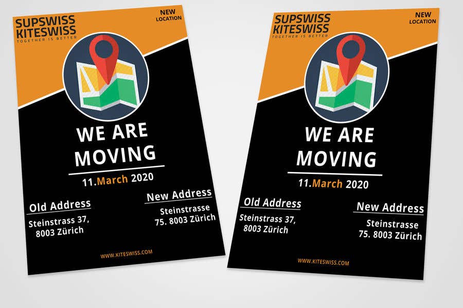 Contest Entry #75 for                                                 Flyer "We are moving"
                                            