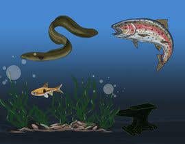 Denisdean tarafından eel, trout, small fish in shoals, and an anvil için no 6