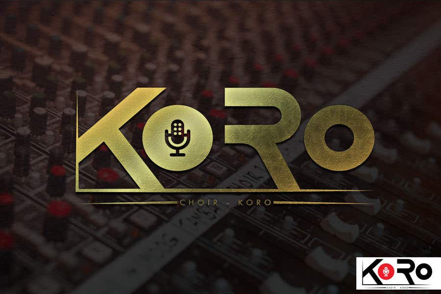 Proposition n°80 du concours                                                 Logo for an 8 member choir named KORO
                                            