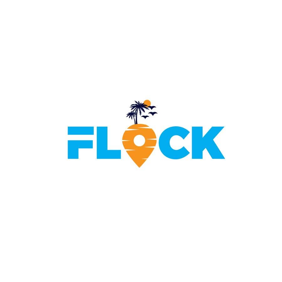 Participación en el concurso Nro.252 para                                                 Logo for a travel app "Flock"
                                            