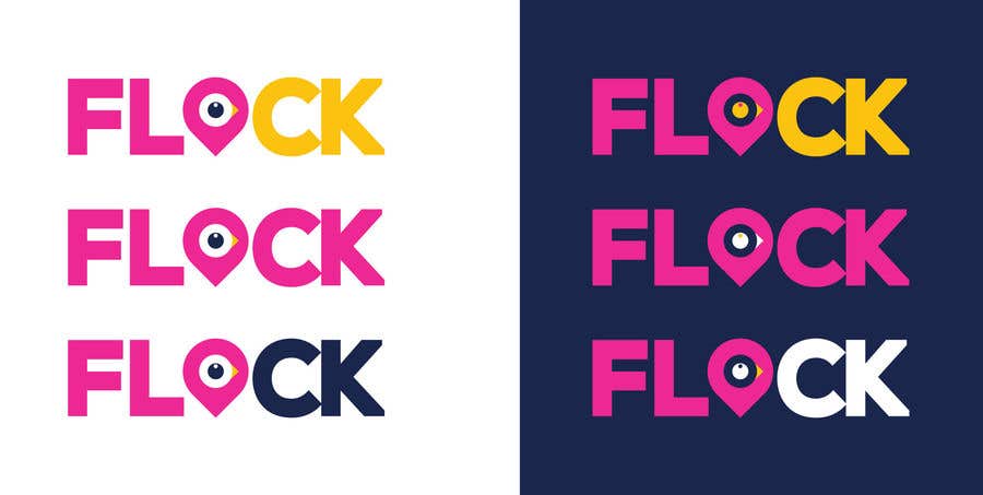 Participación en el concurso Nro.249 para                                                 Logo for a travel app "Flock"
                                            