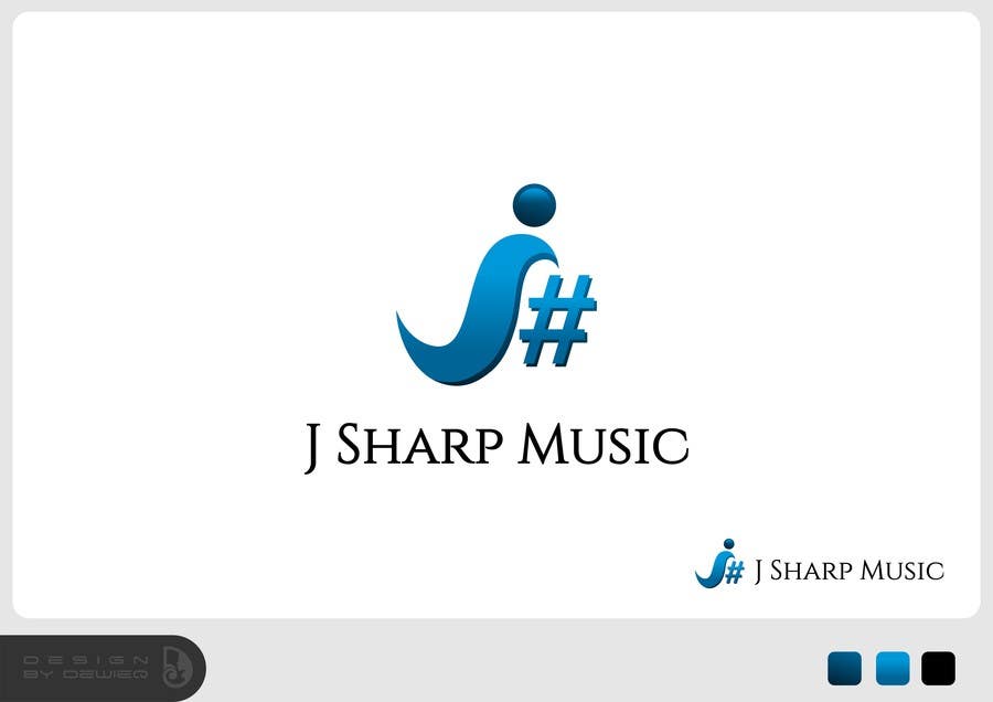 Kilpailutyö #64 kilpailussa                                                 Logo Design for J Sharp Music
                                            