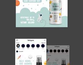 Nro 76 kilpailuun Design me a single promotional flyers for my brand new hand sanitizer for Kids (Instagram post size) käyttäjältä hamzasaadaoui1