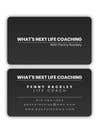 #192 untuk Business card Design (Life Coach seeks your design advice!) oleh AqibOfficial