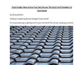 #14 for Create Guide For Roofing Company by Uche14