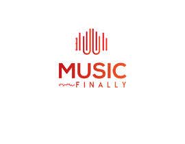 #24 pёr create a little square logo for a music online stream called MUSIC FINALLY nga NehanBD